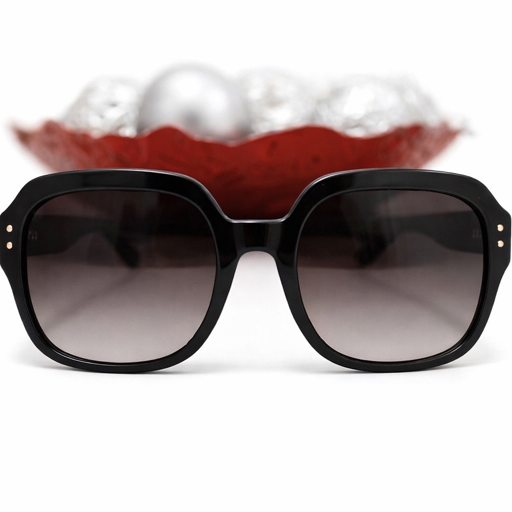 Tory Burch Black Oversized Sunglasses